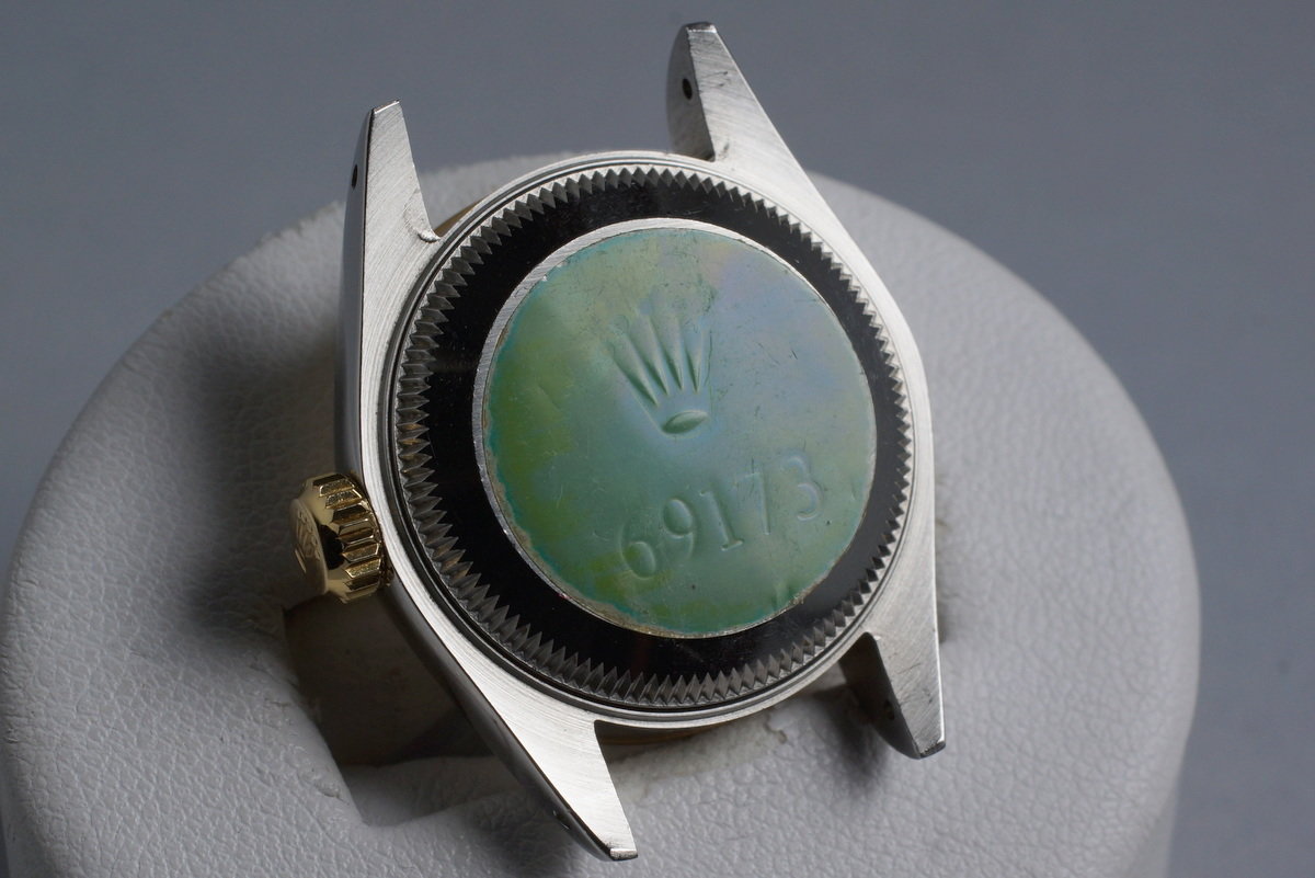 rolex green sticker 69173
