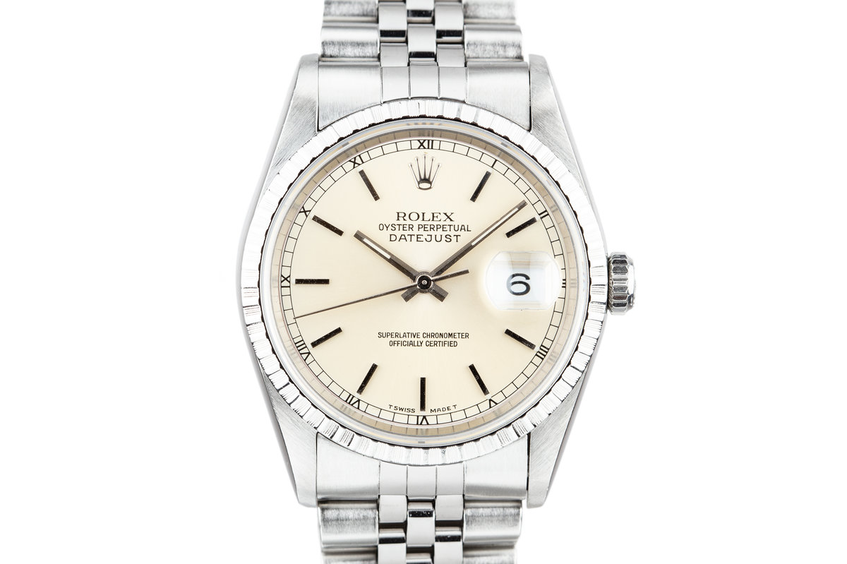 rolex datejust 16234 silver dial