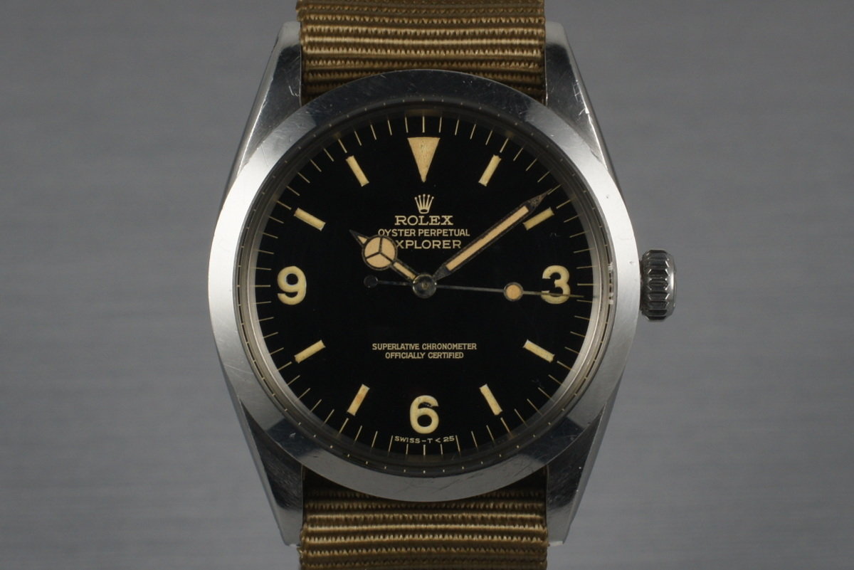 Hq Milton 1964 Vintage Rolex Explorer 1 1016 With Glossy Gilt Dial Inventory 21