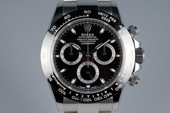 HQ Milton - 2016 Rolex Ceramic Daytona 116500LN Black Dial with Box and ...