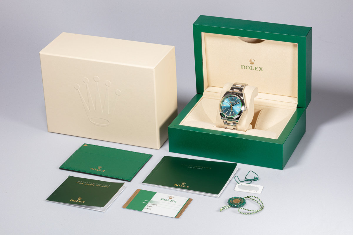 rolex milgauss box