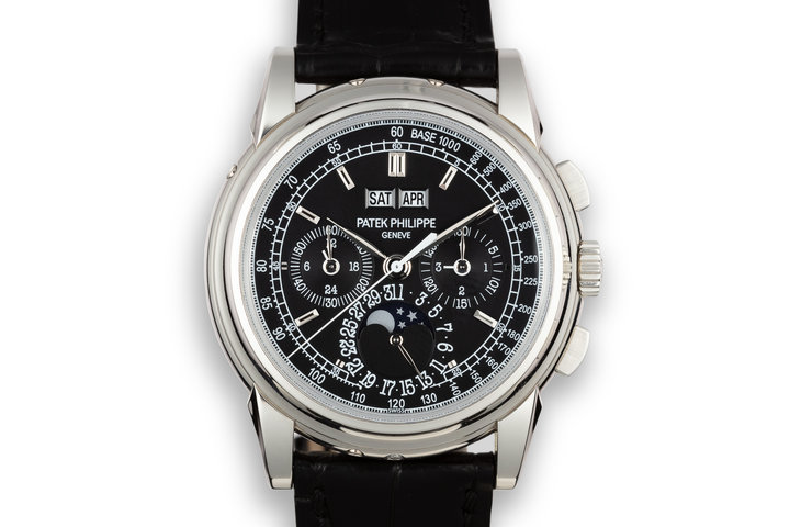 2009 Patek Philippe Platinum Perpetual Calendar Chronograph 5970P-001 With Box and Papers photo