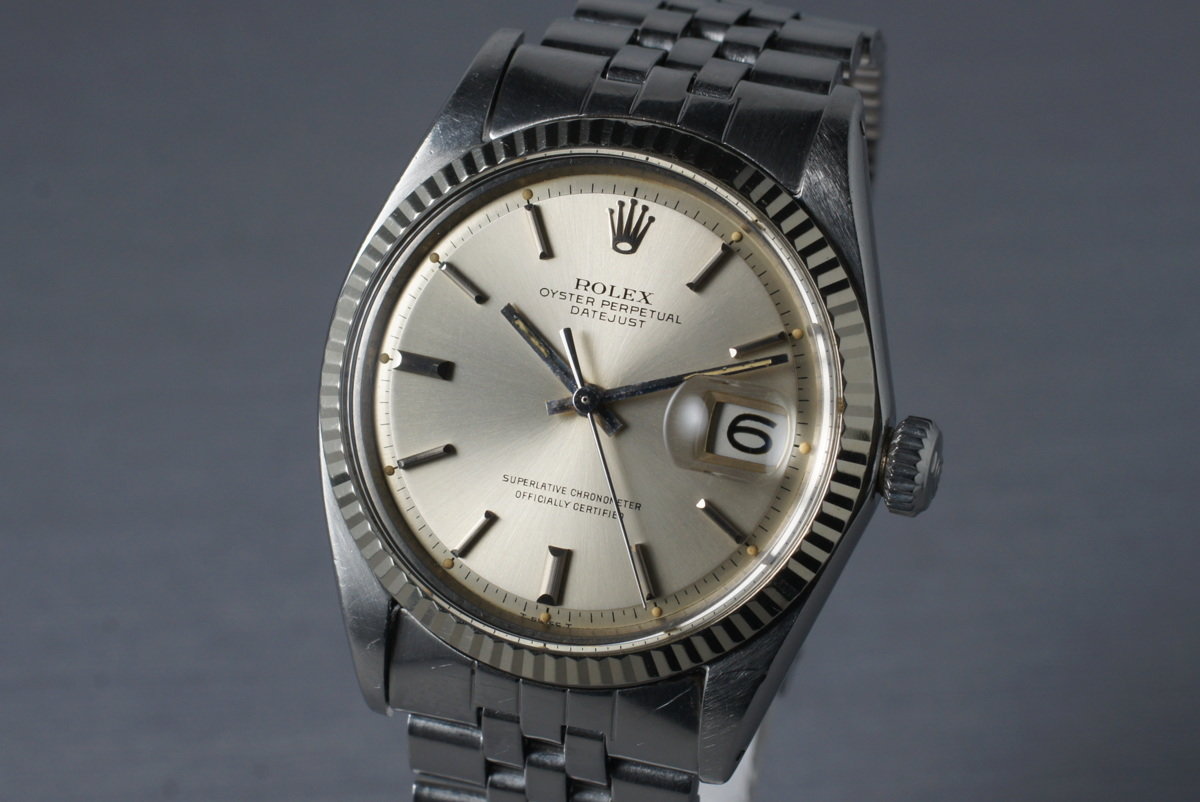 1968 vintage rolex 1601 black dial datejust