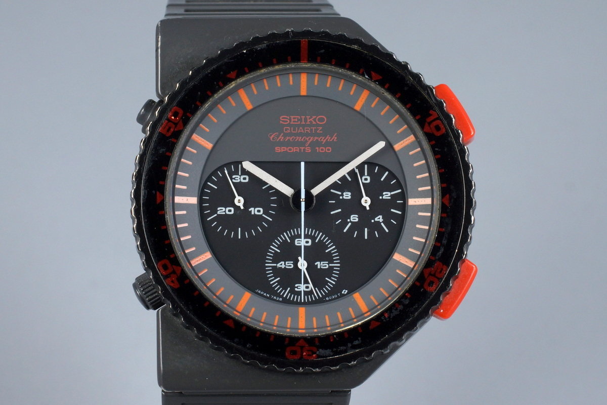 seiko chronograph orange