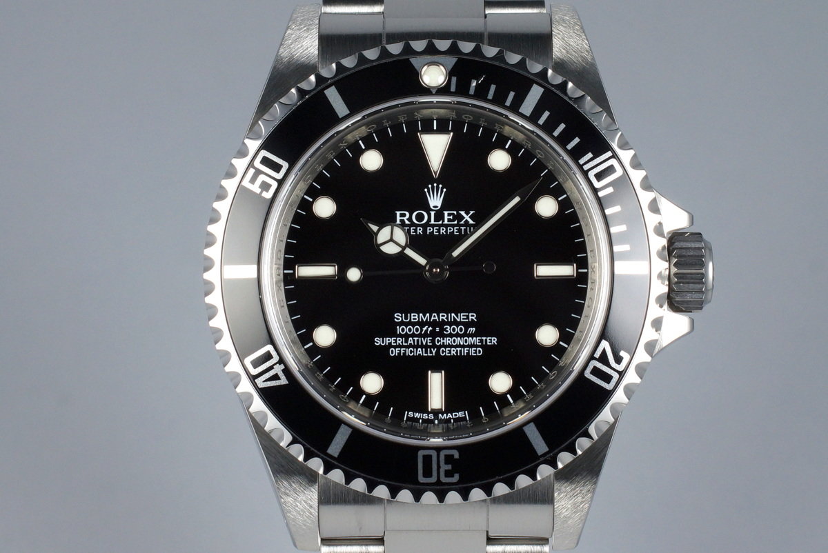 Hq Milton 11 Rolex Submariner m 4 Line Dial With Box And Papers Inventory 6716