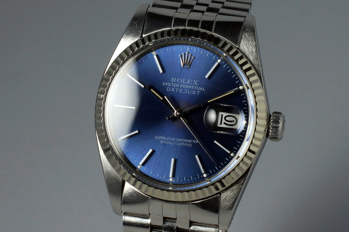 1981 Vintage Rolex DateJust 16014 Blue 