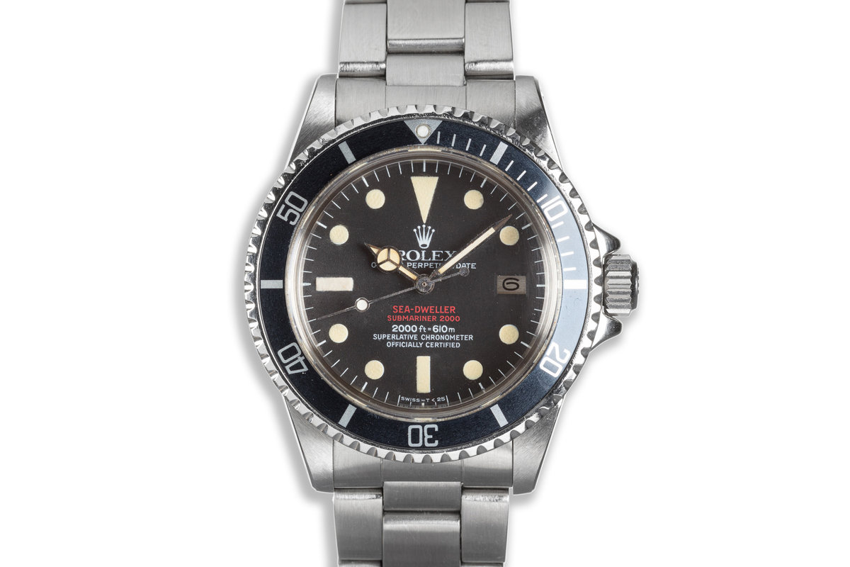 1977 Rolex Double Red Sea-Dweller 1665 Mark IV Dial photo, #0