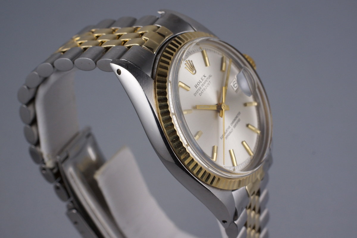 1968 vintage rolex 1601 black dial datejust