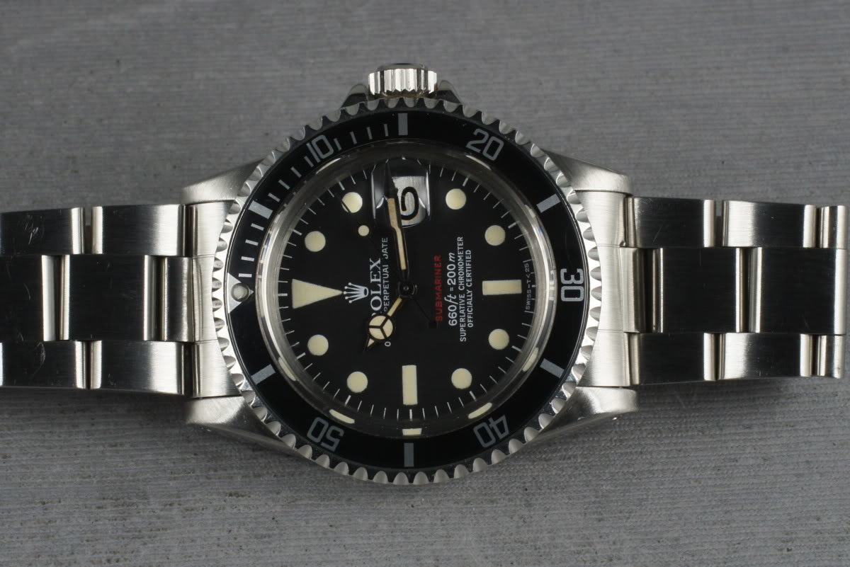 HQ Milton - Vintage Rolex Red Submariner 1680 with Complete Box and Papers  Set, Inventory #1620