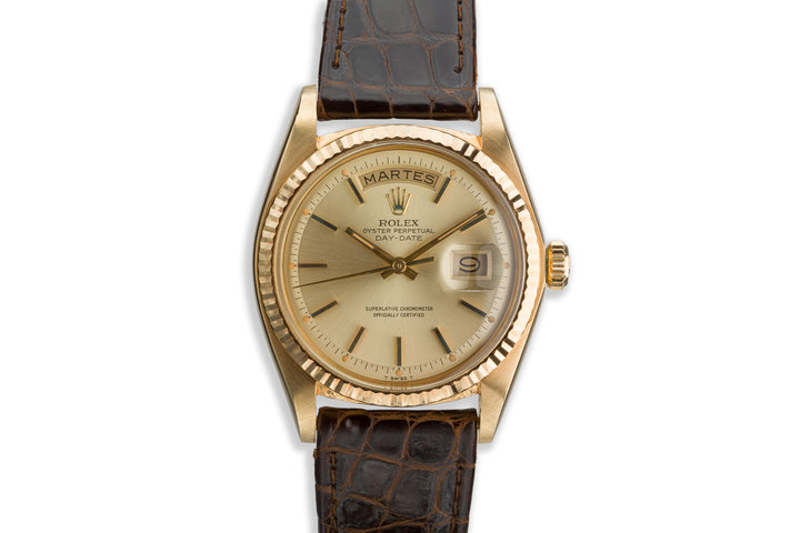 1974 Rolex 18K YG Day-Date 1803 Gold Dial photo