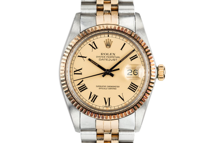 1980 Rolex Two-Tone DateJust 16013 With Matte Gold "Buckley" Dial photo