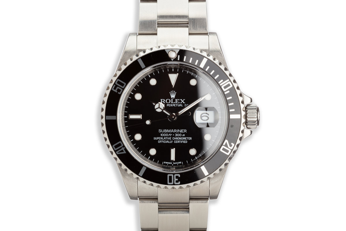 Hq Milton 09 Bezel Engraved Rolex Submariner t Inventory A3559