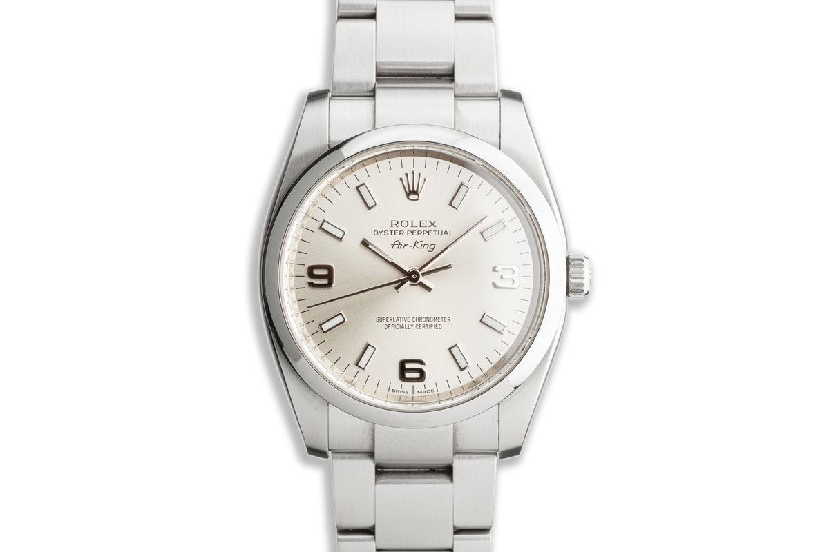 Hq Milton Oyster Perpetual 1140 Silver Dial Inventory A3928 For Sale