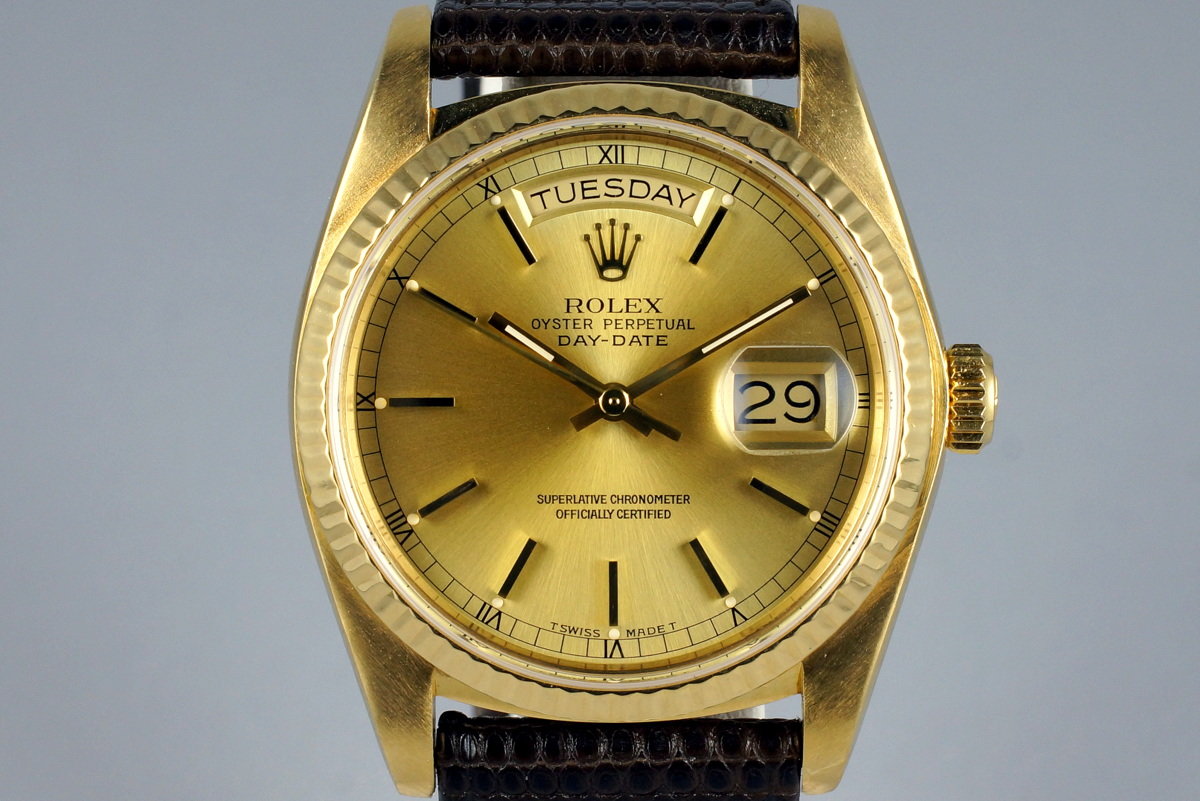 1983 Vintage Rolex YG Day Date 18038 