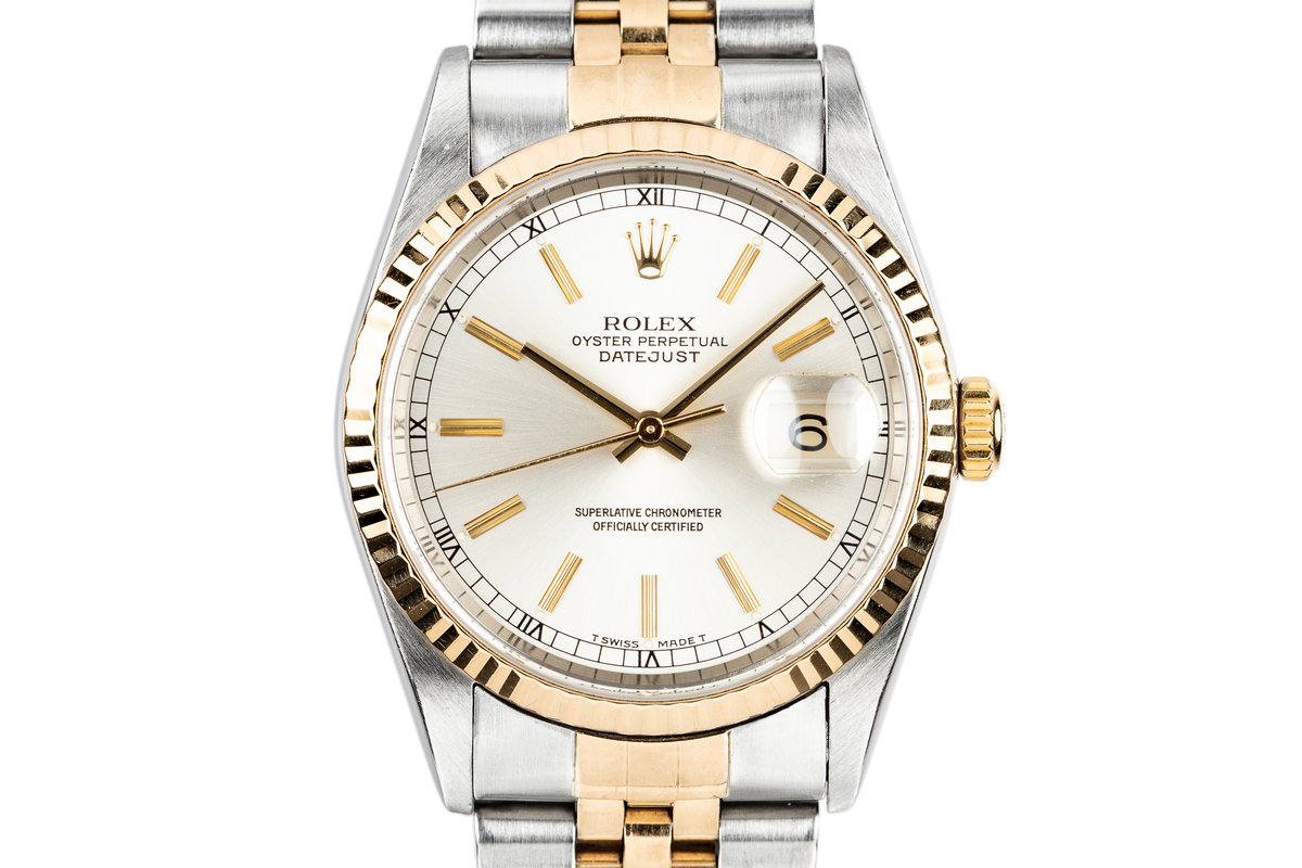 rolex 16233 silver