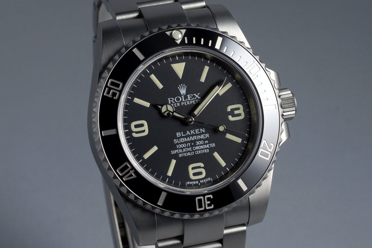 rolex blaken submariner price