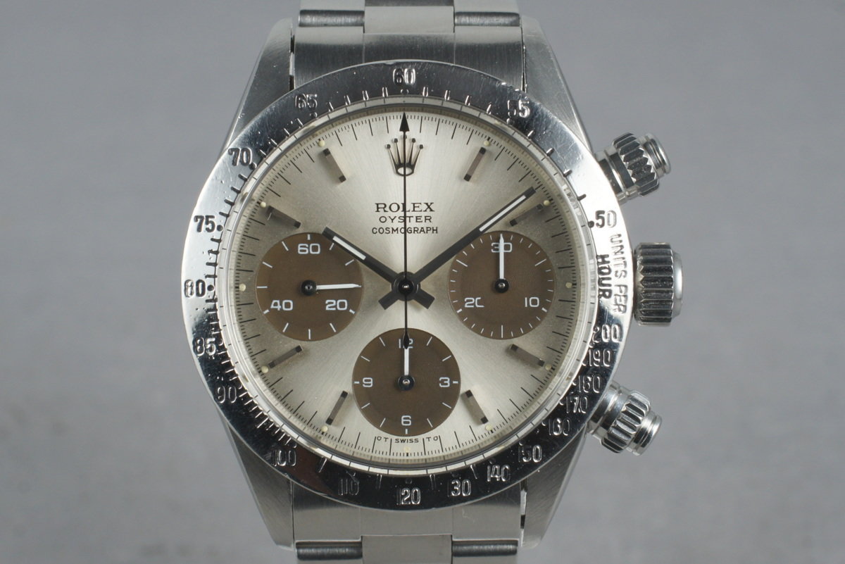 HQ Milton - 1972 Vintage Rolex Daytona 6265 Silver Tropical Dial, Inventory  #2710