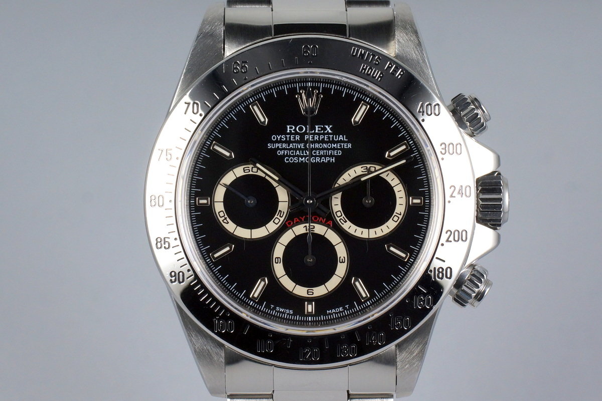 rolex zenith daytona black dial