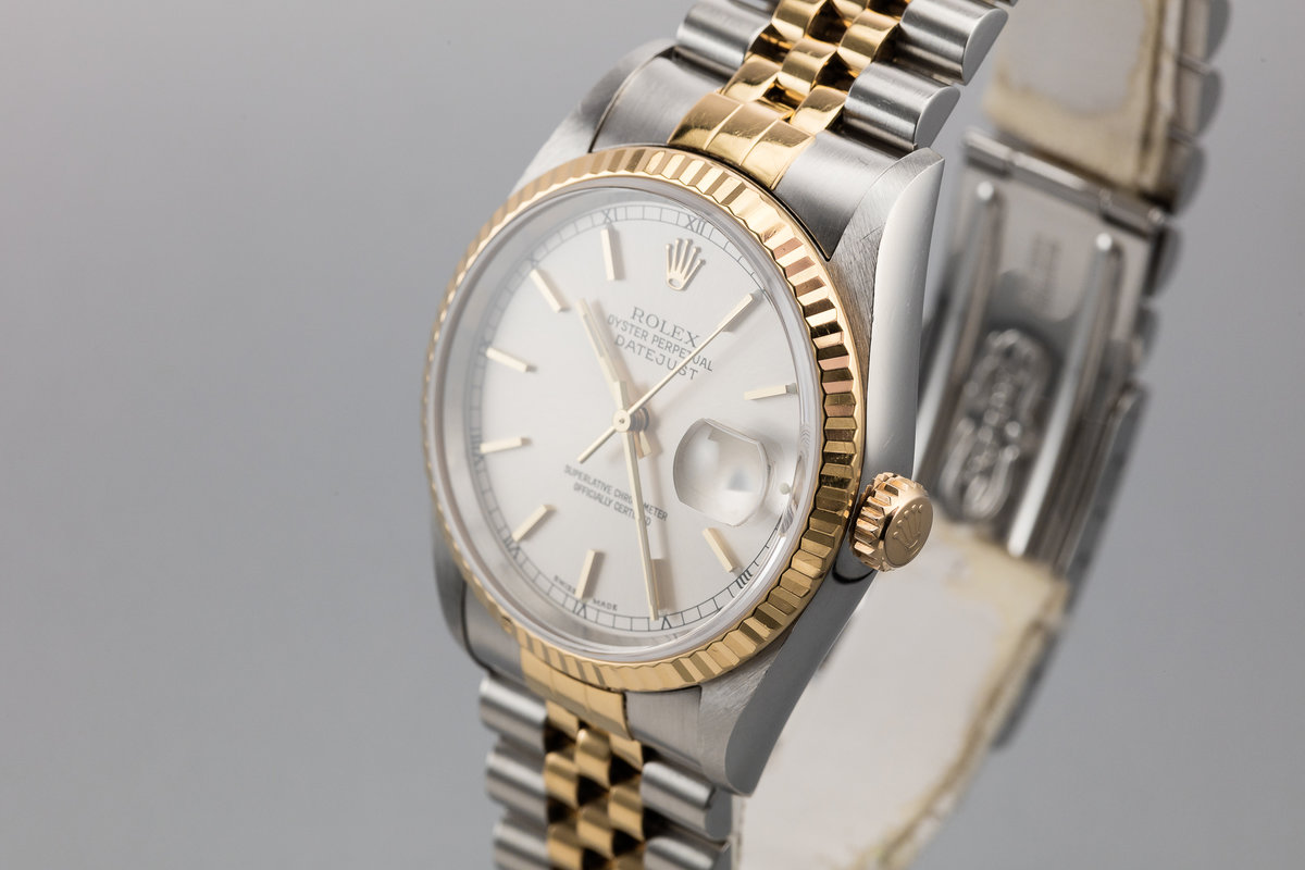 rolex 16233 silver