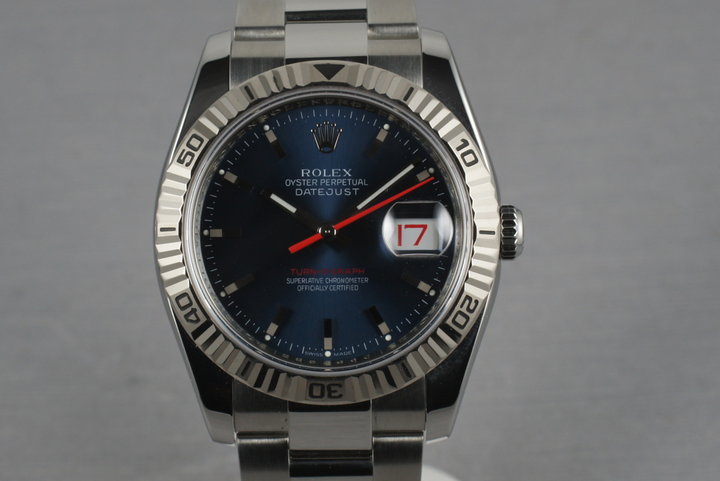 rolex datejust red second hand
