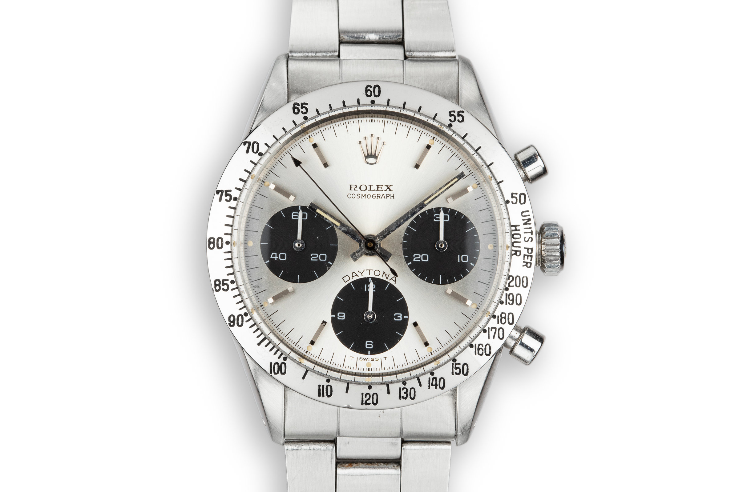 1969 vintage rolex daytona 6239 silver dial