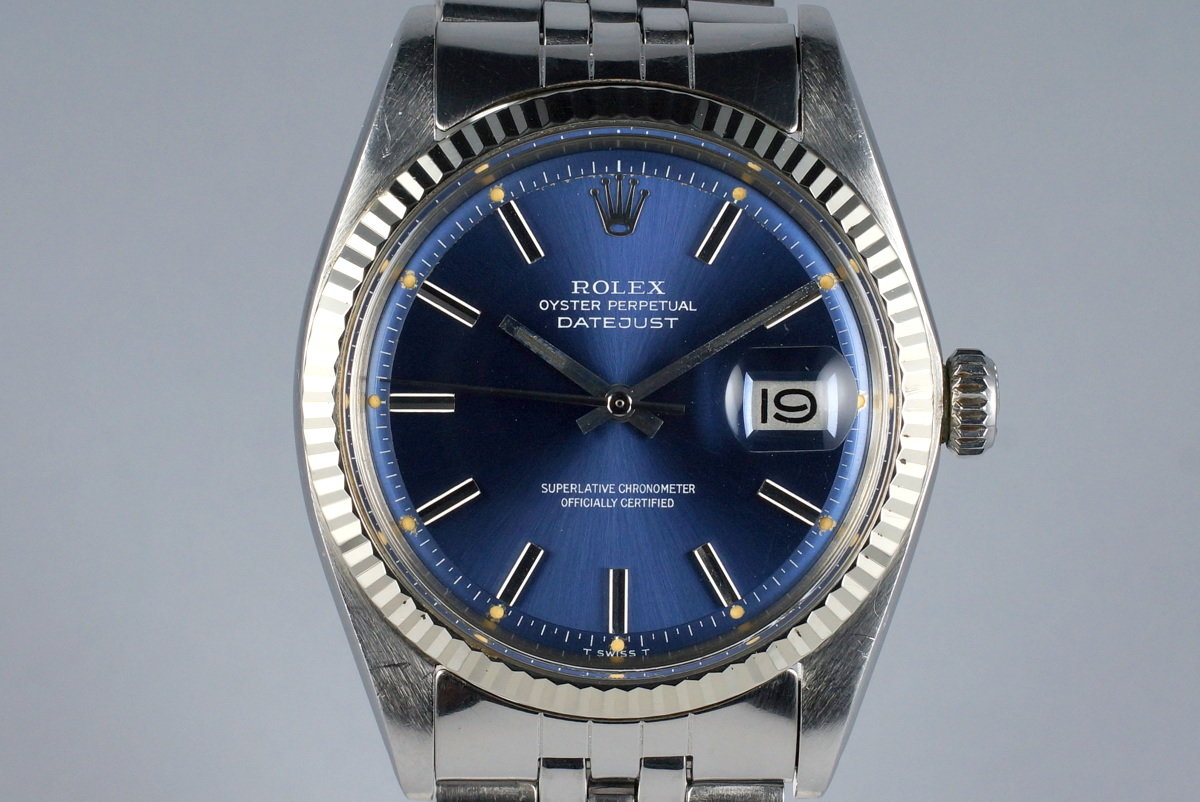 rolex 1601 blue