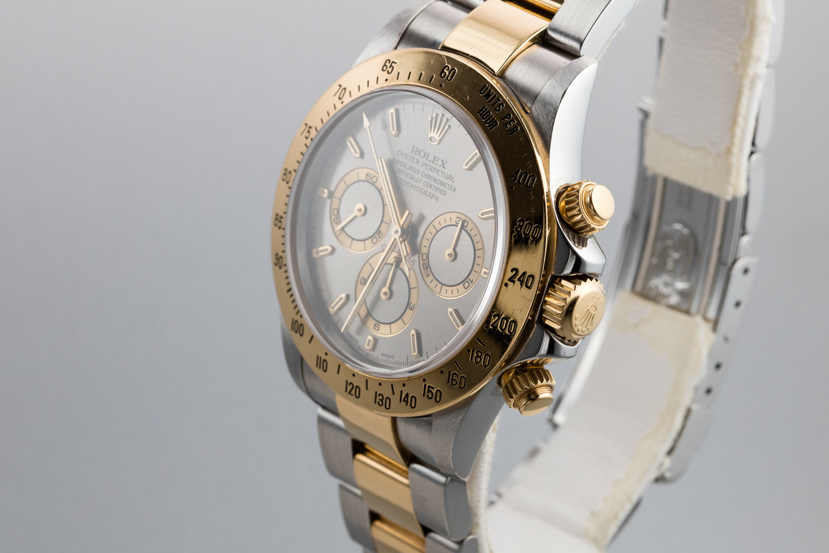 rolex daytona two tone grey dial