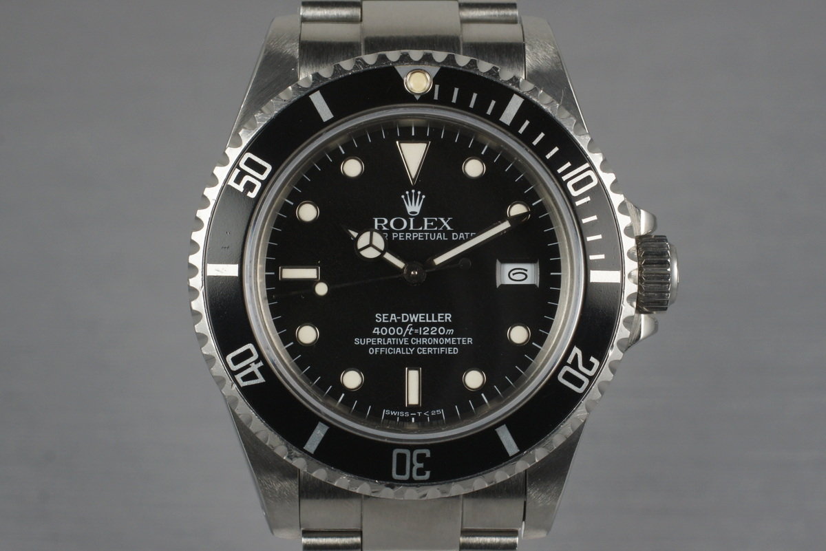 rolex sea dweller 16600 value