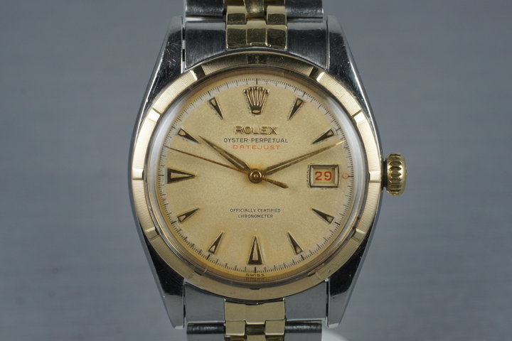 1953 Rolex Two Tone Datejust 6155 with Red Datejust Dial photo