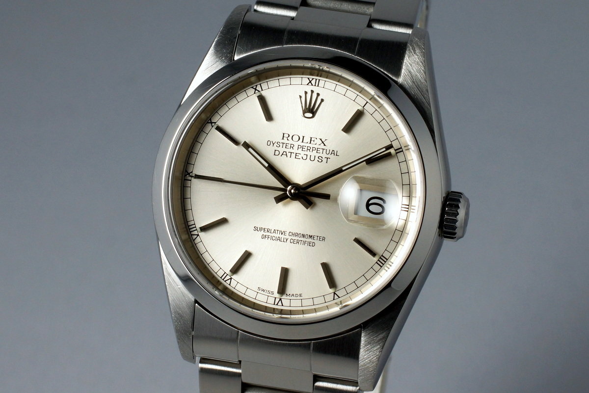 rolex 16200 silver dial