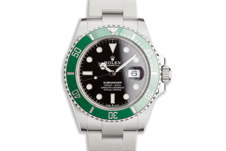 Hq Milton 21 Rolex Green 41mm Submariner lv Kermit With Box Card Inventory 0