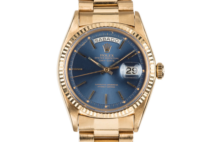 rolex 1803 blue dial