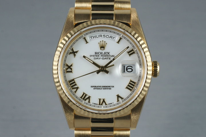 1995 Rolex YG Day-Date 18238 with Box and Papers photo