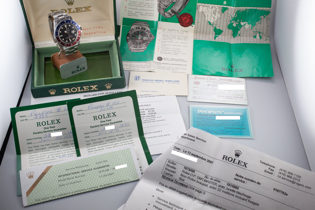 HQ Milton - 1967 Vintage Rolex GMT-Master 1675 \