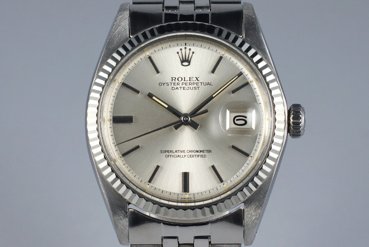 1971 Vintage Rolex Datejust 1601 Silver 