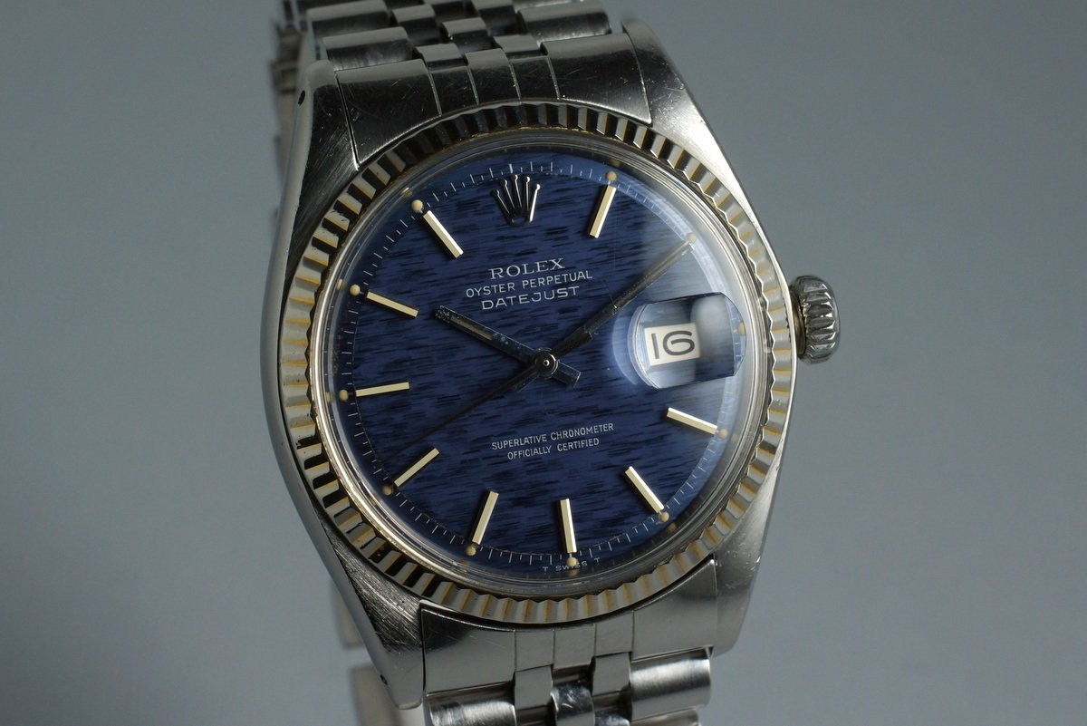 1972 Rolex DateJust 1601 Blue Textured Dial photo, #1