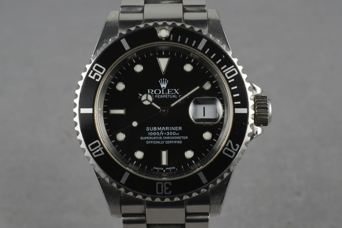 HQ Milton - 2001 Rolex Submariner 16610 with Box and Papers, Inventory ...