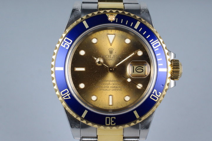1987 Rolex Two Tone  Submariner 16803 with Tropical Dial photo