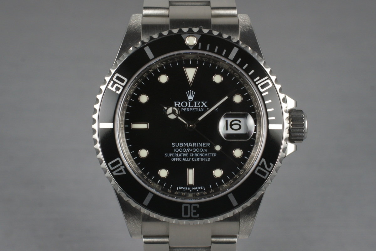 HQ Milton - 2007 Rolex Submariner 16610 with Box and Papers, Inventory #3515