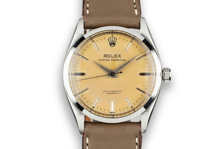 1957 Rolex Oyster-Perpetual 6564 Tropical Dial with "Amtlich Geprufter Chronometer" photo