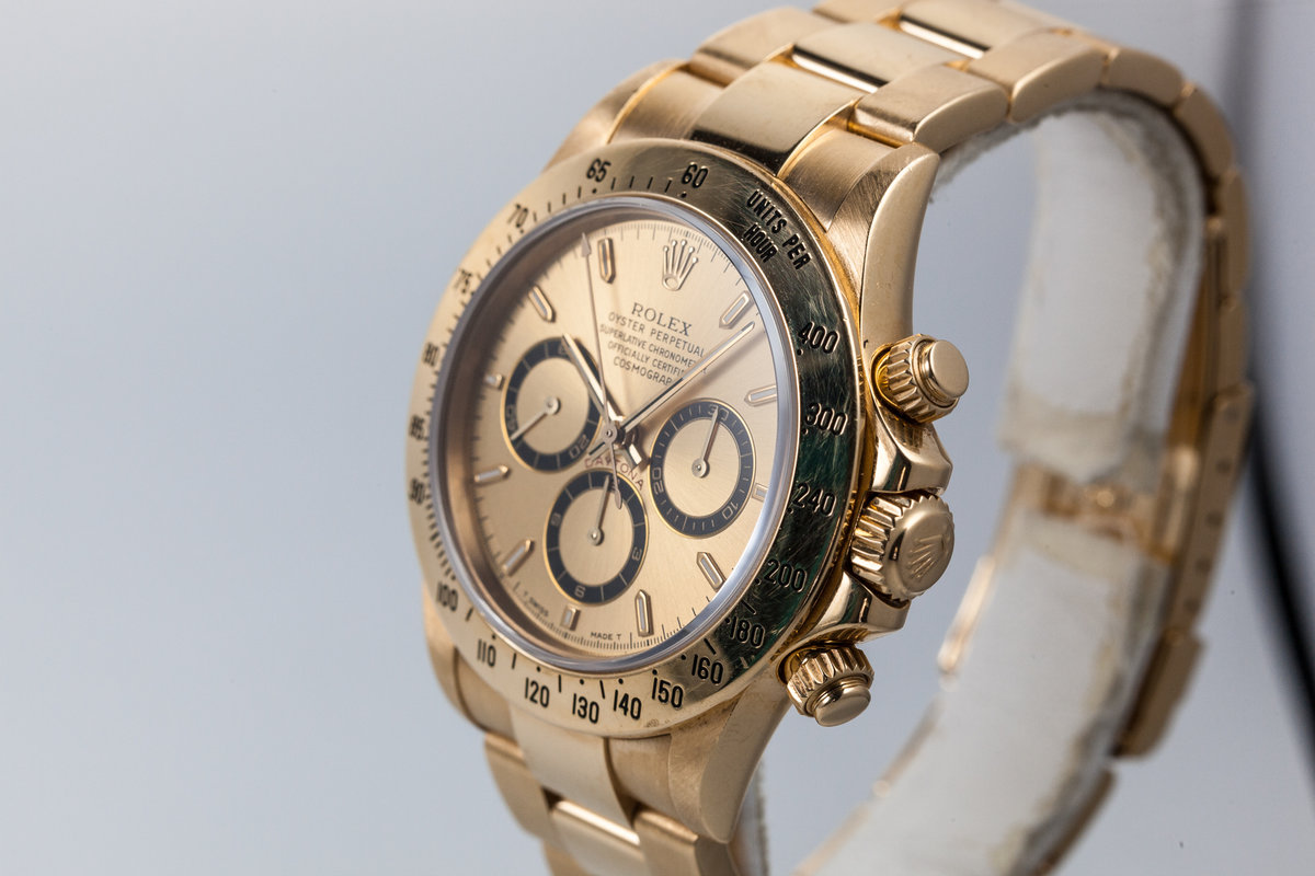 HQ Milton , 1995 Rolex 18K Gold Zenith Daytona, Inventory 9478
