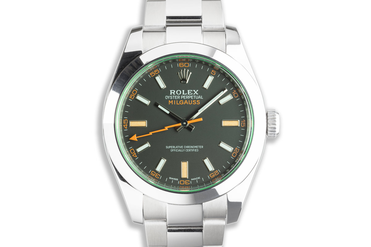 2020 Rolex Green Milgauss 116400GV with Box and Card photo, #0