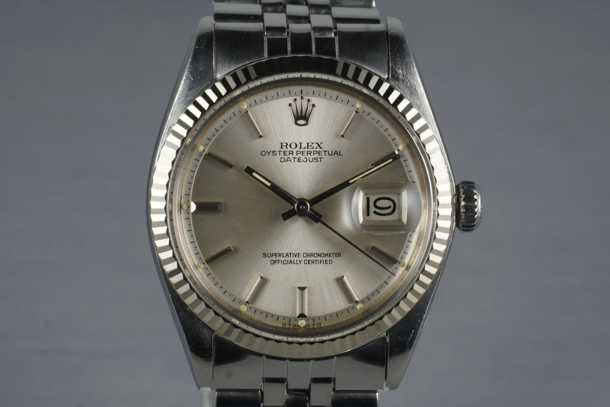 1972 Vintage Rolex DateJust 1601 Silver 