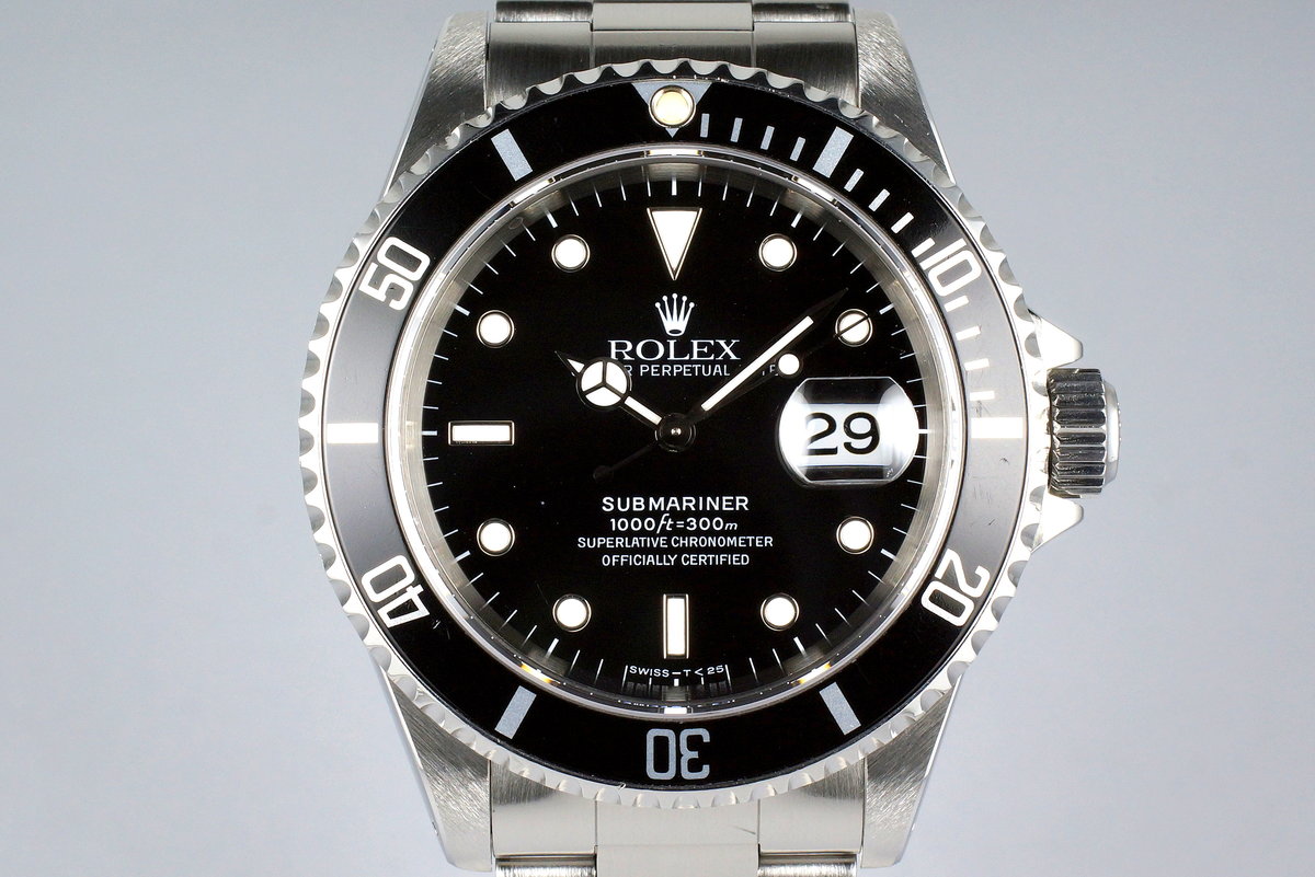 1995 rolex submariner 16610