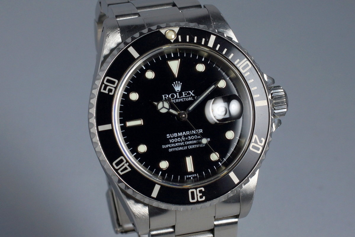 1999 Vintage Rolex Submariner 16610 