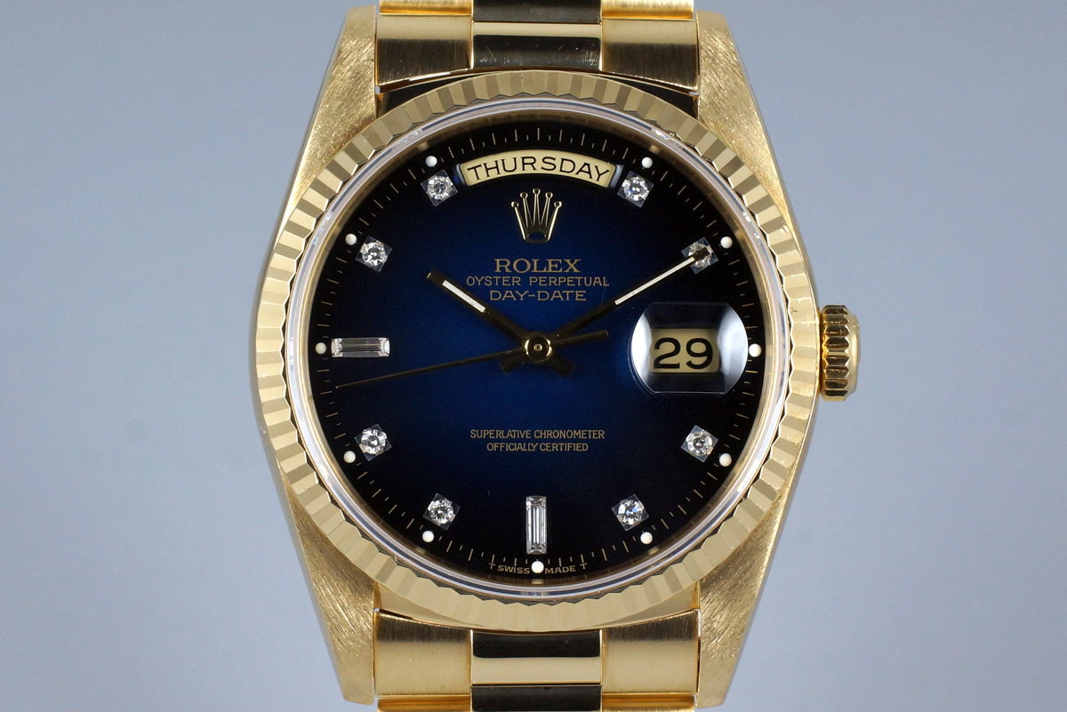 1989 Rolex YG Day-Date 18238 Factory 