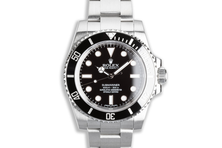 2015 Rolex Submariner No-Date 114060 with Box & Card photo