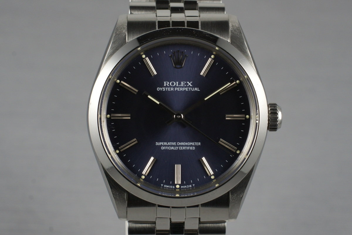 1988 Rolex Oyster Perpetual Blue Dial 