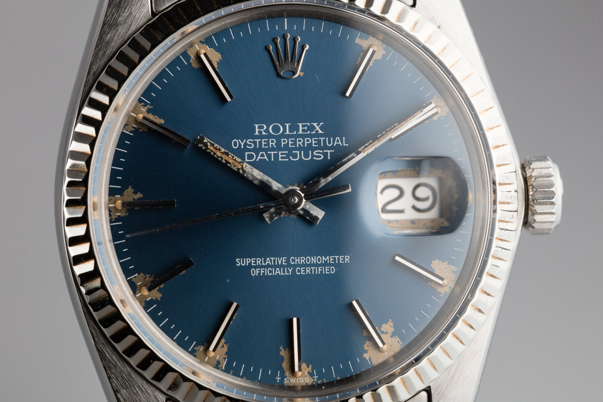 rolex datejust 16014 blue dial