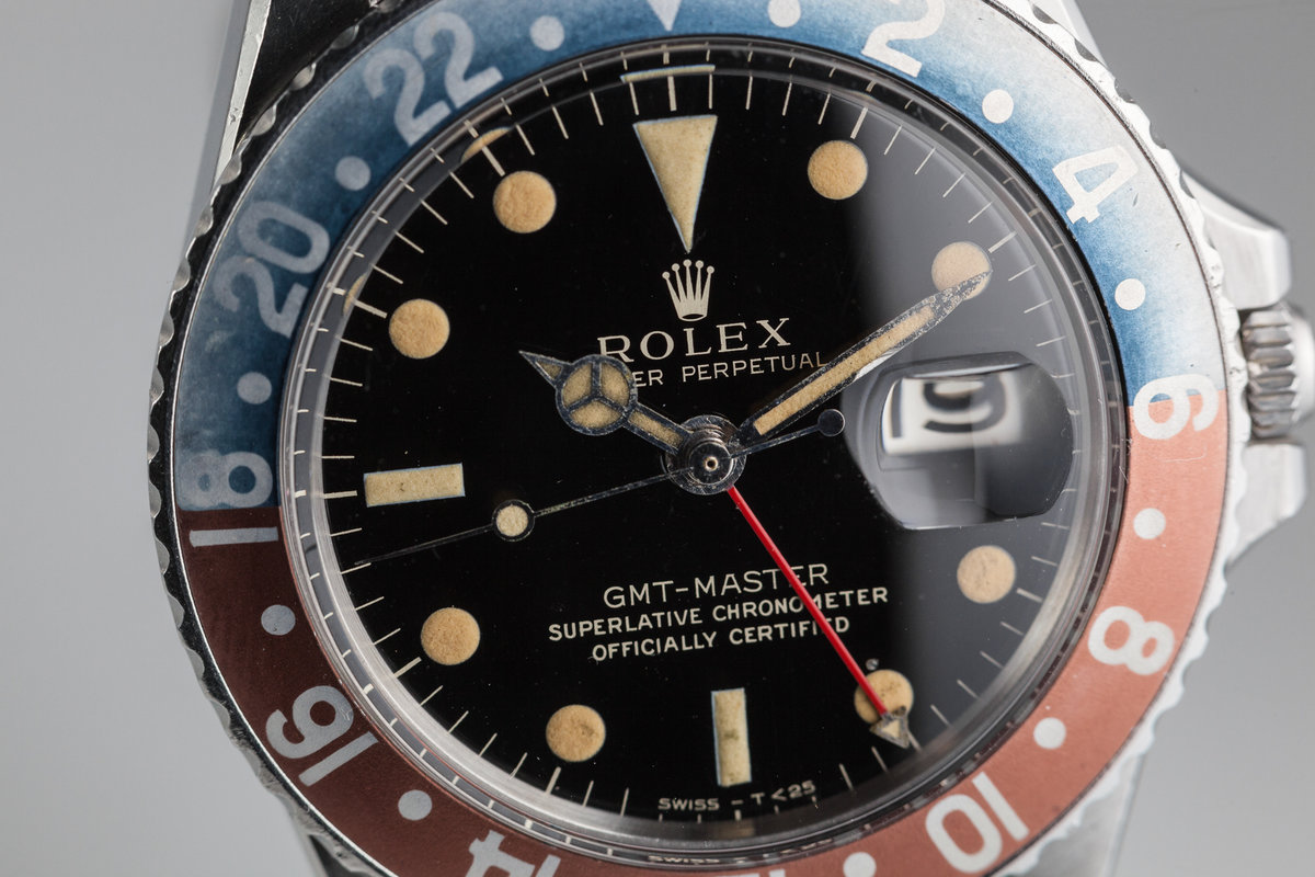 1965 Vintage Rolex GMT-Master 1675 Gilt 